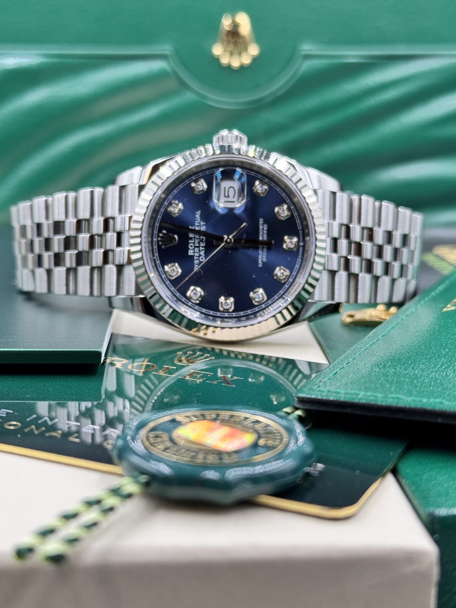 Rolex Datejust Blue Diamond, topprijs bij CrownTime Breda