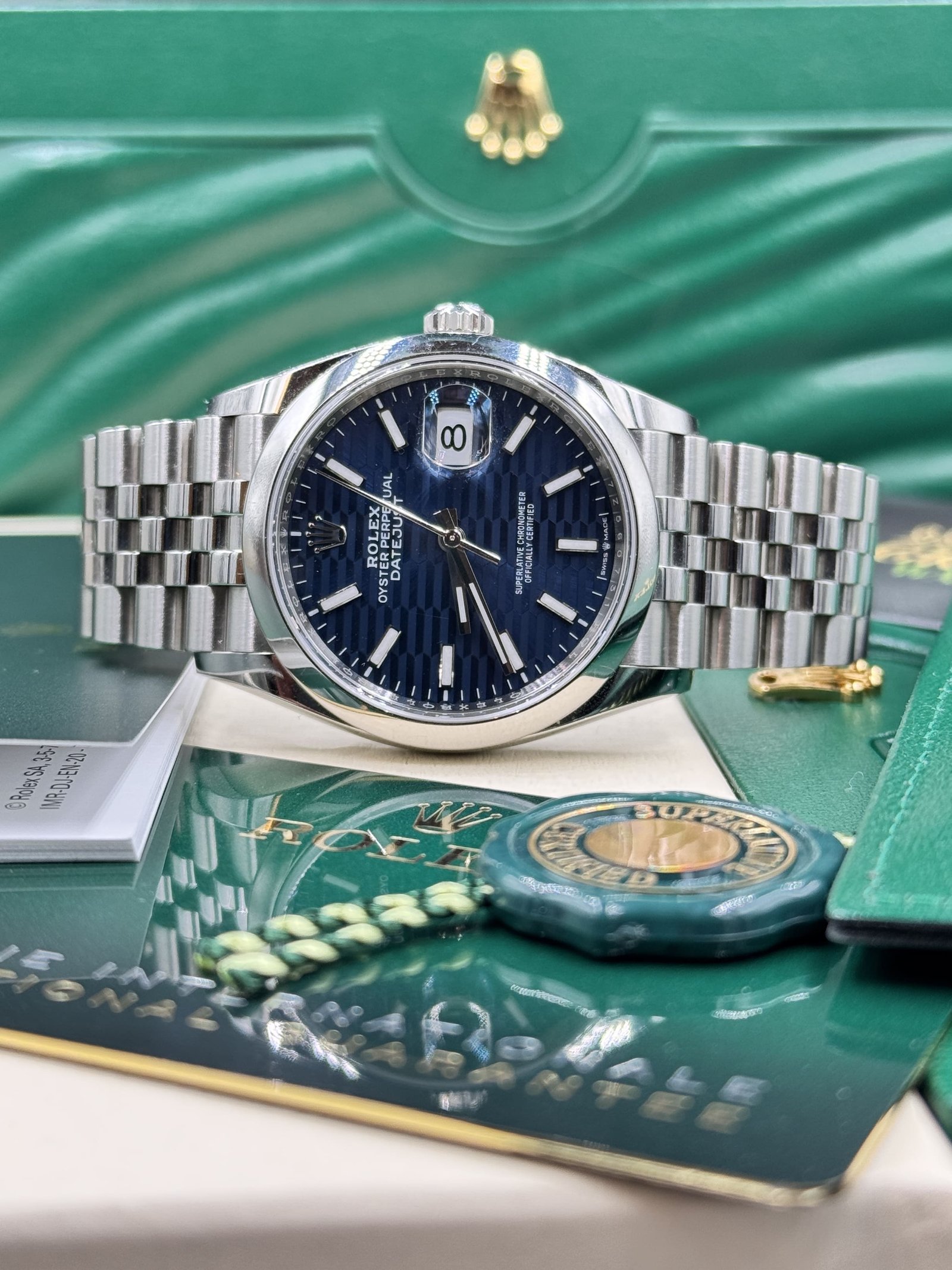 Rolex Datejust 36mm "Motif Blue" Dial 2023